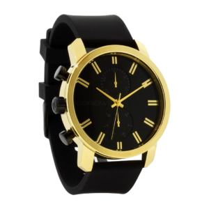 black gold watch